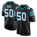 C.Panthers #50 Robert Hunt Player Black Game Cooneas Stitched Jerseys