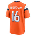Cooneas D.Broncos #16 Jeremy Crawshaw Orange Team Game Jersey