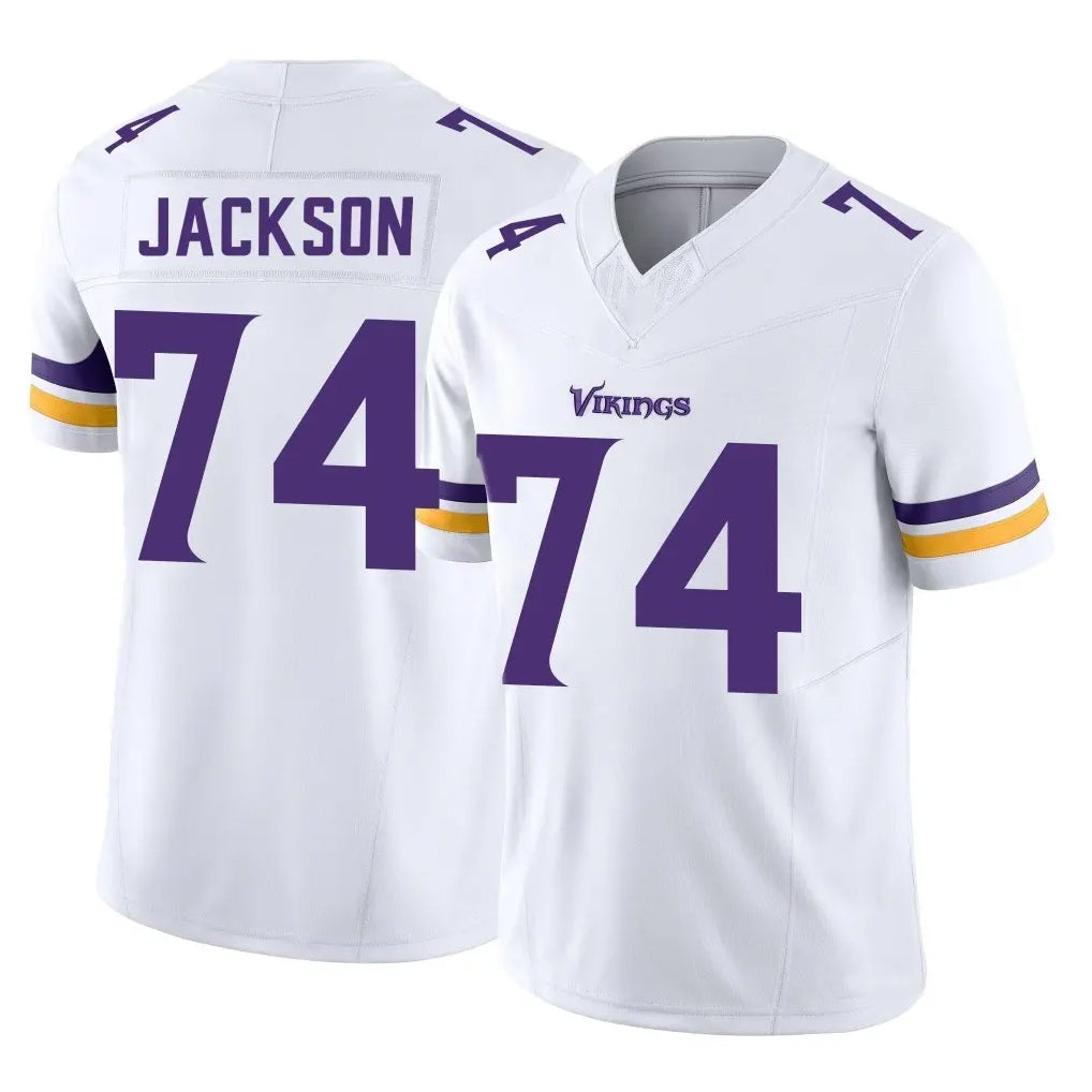 MN.Vikings #74 Donovan Jackson Player White Limited Vapor F.U.S.E. Home Game Cooneas Stitched Jerseys