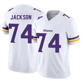 MN.Vikings #74 Donovan Jackson Player White Limited Vapor F.U.S.E. Home Game Cooneas Stitched Jerseys