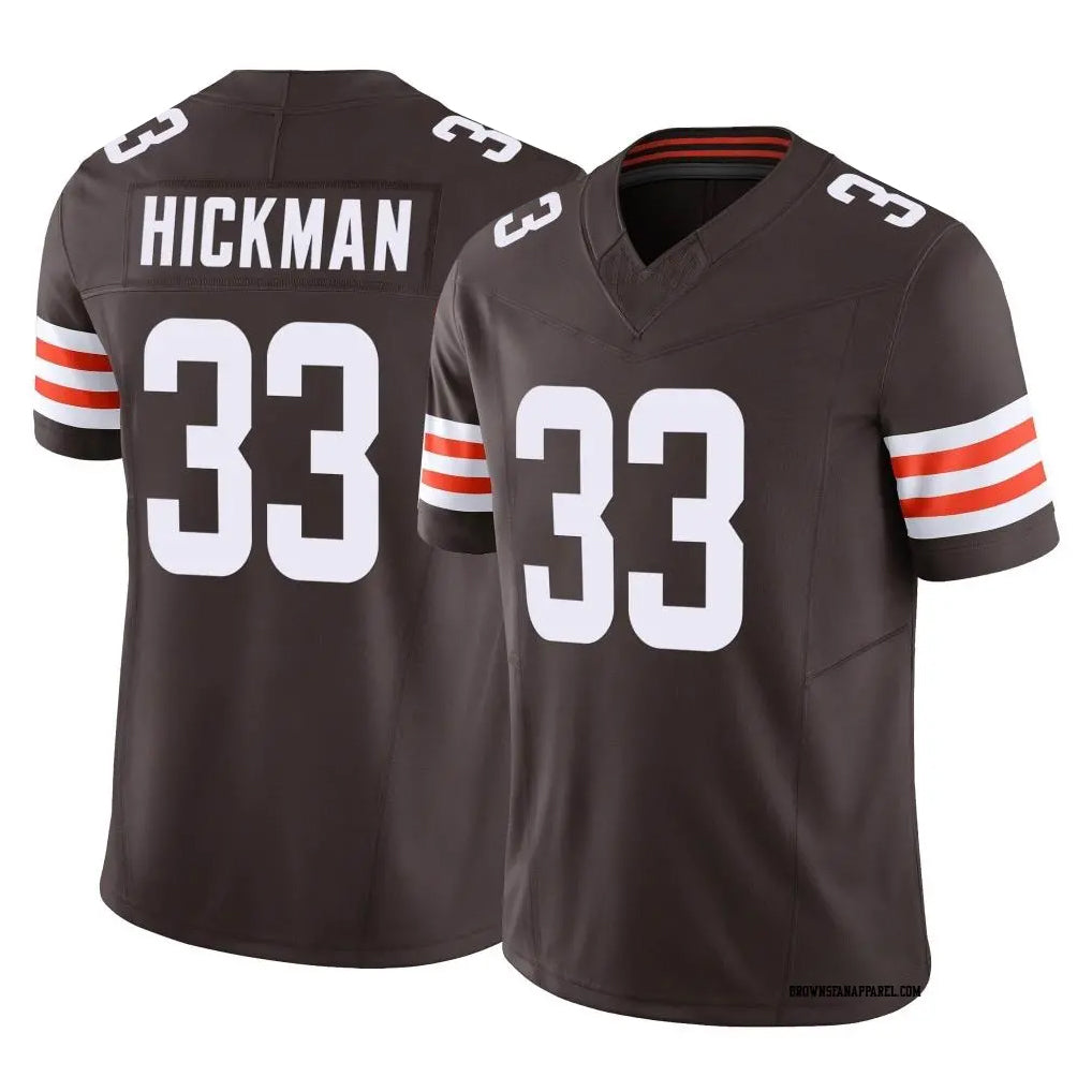 C.Browns #33 Ronnie Hickman Player Brown Vapor F.U.S.E. Limited Home Game Cooneas Stitched Jerseys