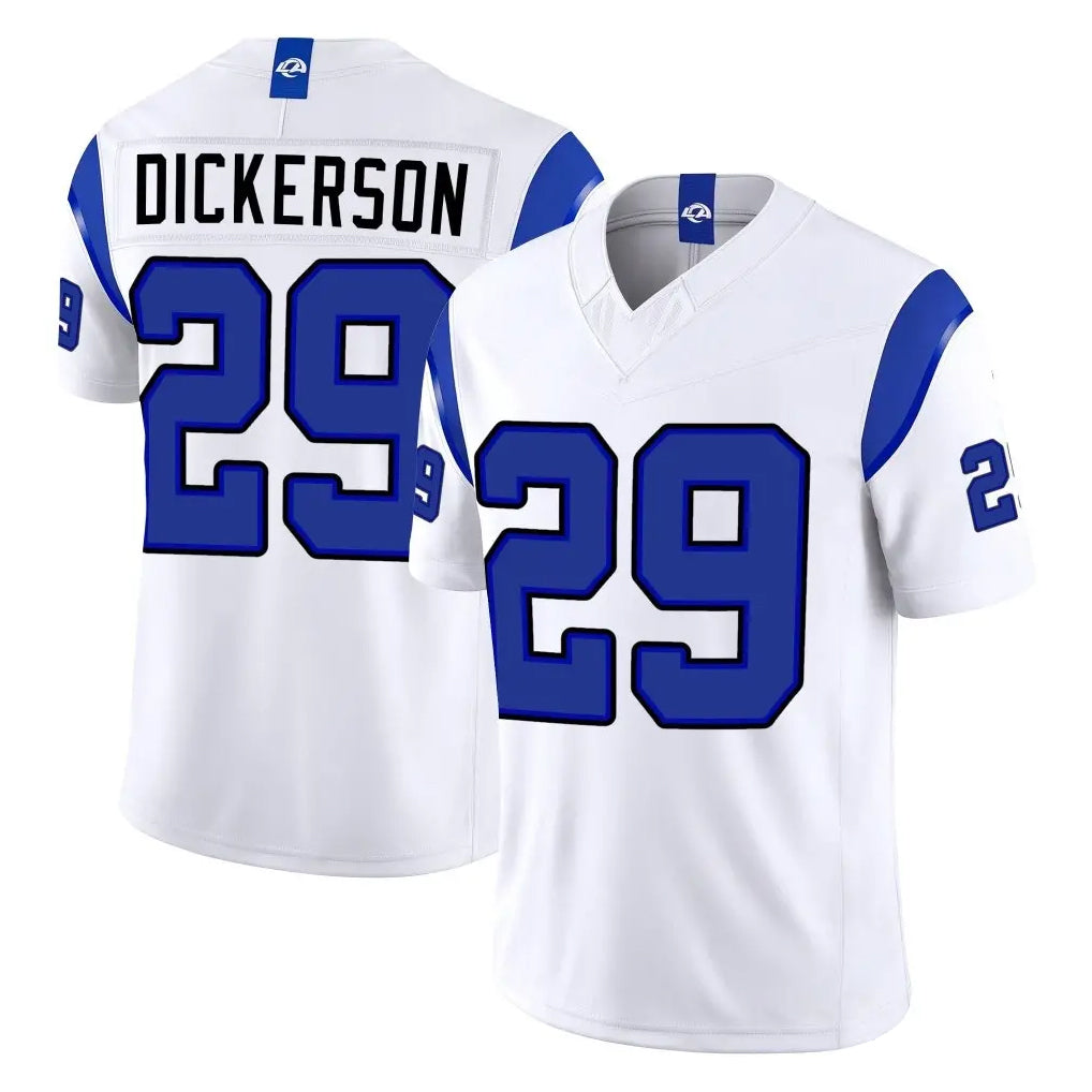 LA.Rams #29 Eric Dickerson Player White Limited Fearsome Vapor F.U.S.E. Home Game Cooneas Stitched Jerseys