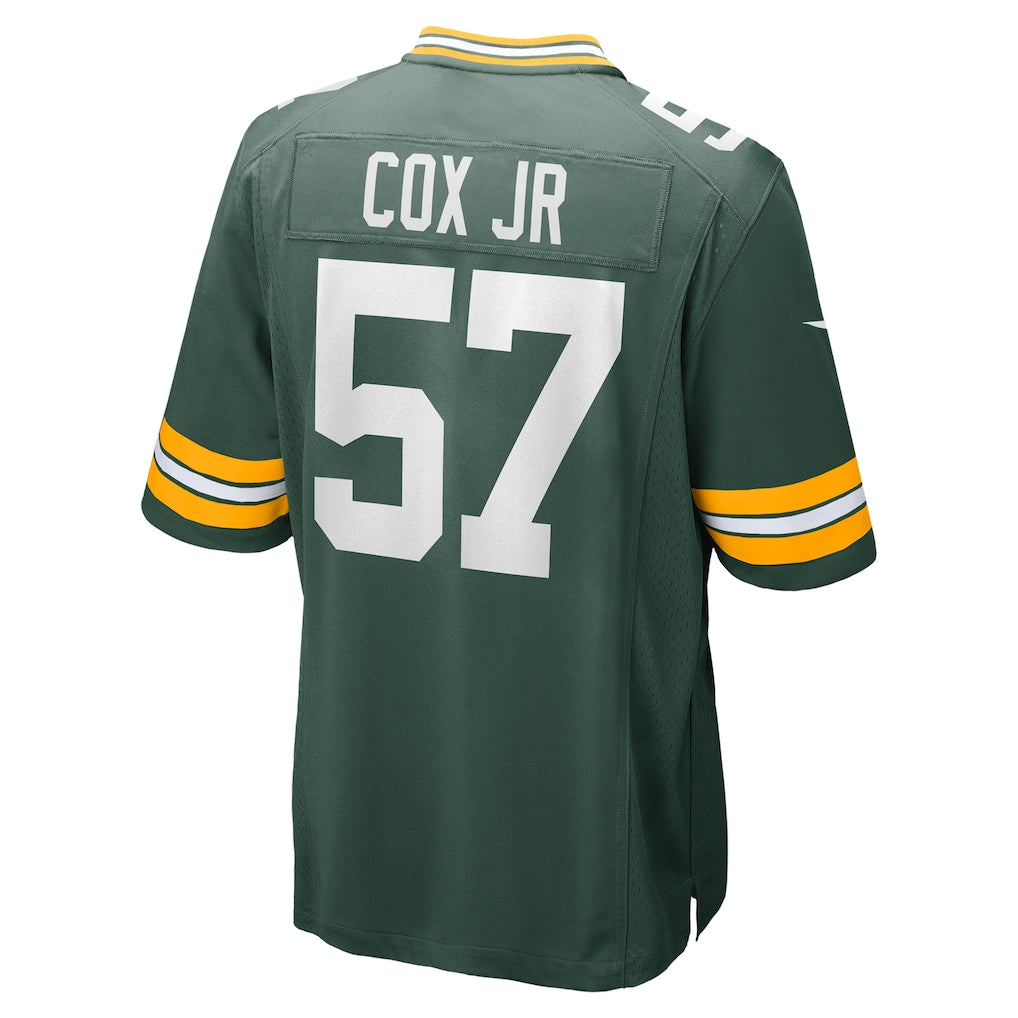 Cooneas GB.Packers #57 Brenton Cox Jr. Green Game Jersey