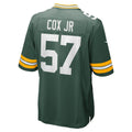 Cooneas GB.Packers #57 Brenton Cox Jr. Green Game Jersey