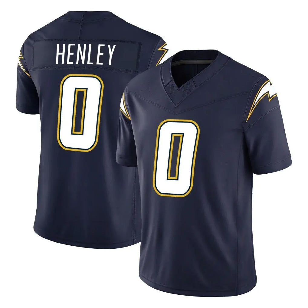 LA.Chargers #0 Daiyan Henley Player Navy Vapor F.U.S.E. Limited Home Game Stitched Jerseys
