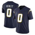 LA.Chargers #0 Daiyan Henley Player Navy Vapor F.U.S.E. Limited Home Game Stitched Jerseys
