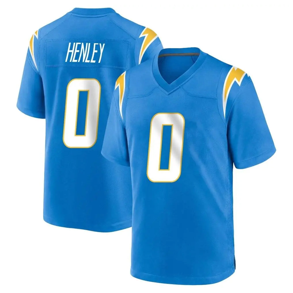 LA.Chargers #0 Daiyan Henley Player Blue Home Game Stitched Jerseys