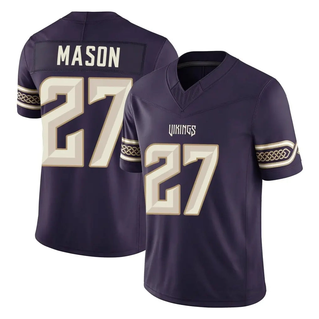 MN.Vikings #27 Jordan Mason Player Purple Limited 2026 Rivalries Collection Home Game Cooneas Stitched Jerseys
