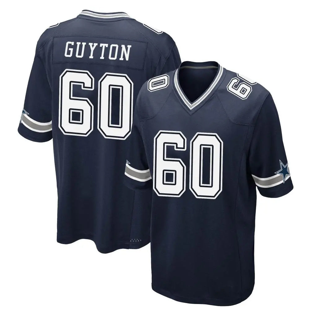 D.Cowboys #60 Tyler Guyton Player Navy Home Game Cooneas Stitched Jerseys
