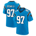 C.Panthers #97 Bobby Brown III Player Blue Home Game Cooneas Stitched Jerseys