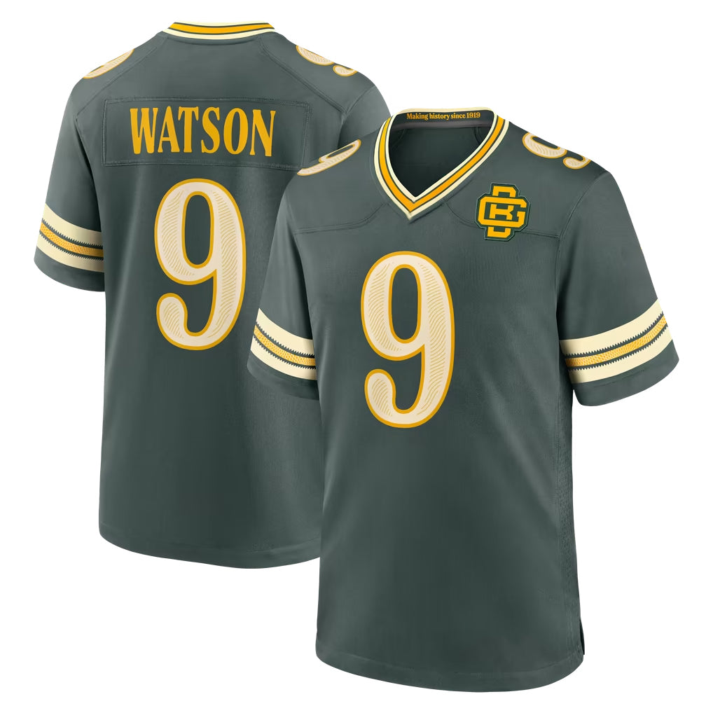 GB.Packers #9 Christian Watson Player Green 2026 Rivalries Collection Home Game Cooneas Stitched Jerseys