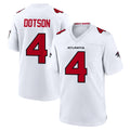 A.Falcons #4 Jahan Dotson Player White Team Color Home Game Cooneas Stitched Jerseys