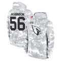 A.Cardinals #56 Darius Robinson Player Arctic Camo Limited Salute to Service Pullover Hoodies Game Cooneas Stitched Jerseys