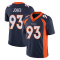 D.Broncos #93 D.J. Jones Player Navy Vapor Untouchable Limited Game Cooneas Stitched Jerseys