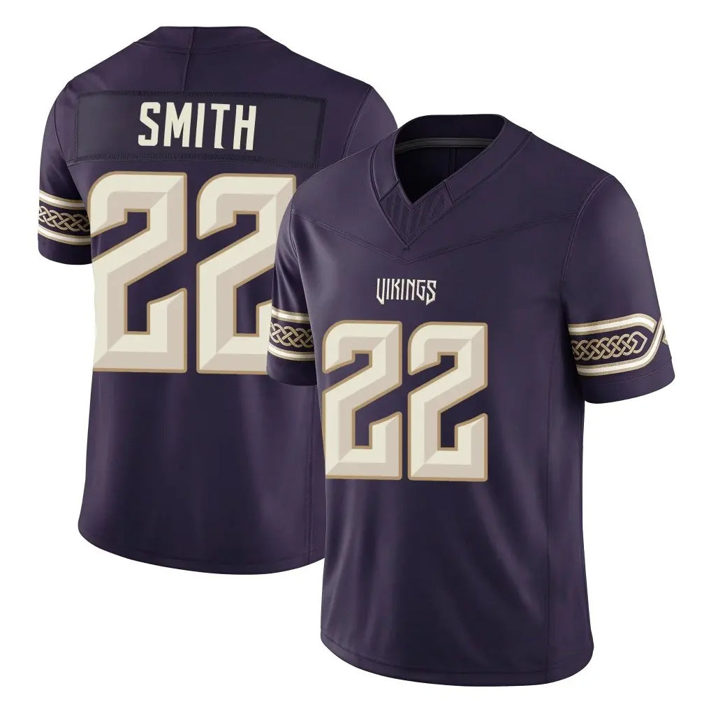 MN.Vikings #22 Harrison Smith Player Purple Limited 2026 Rivalries Collection Home Game Cooneas Stitched Jerseys