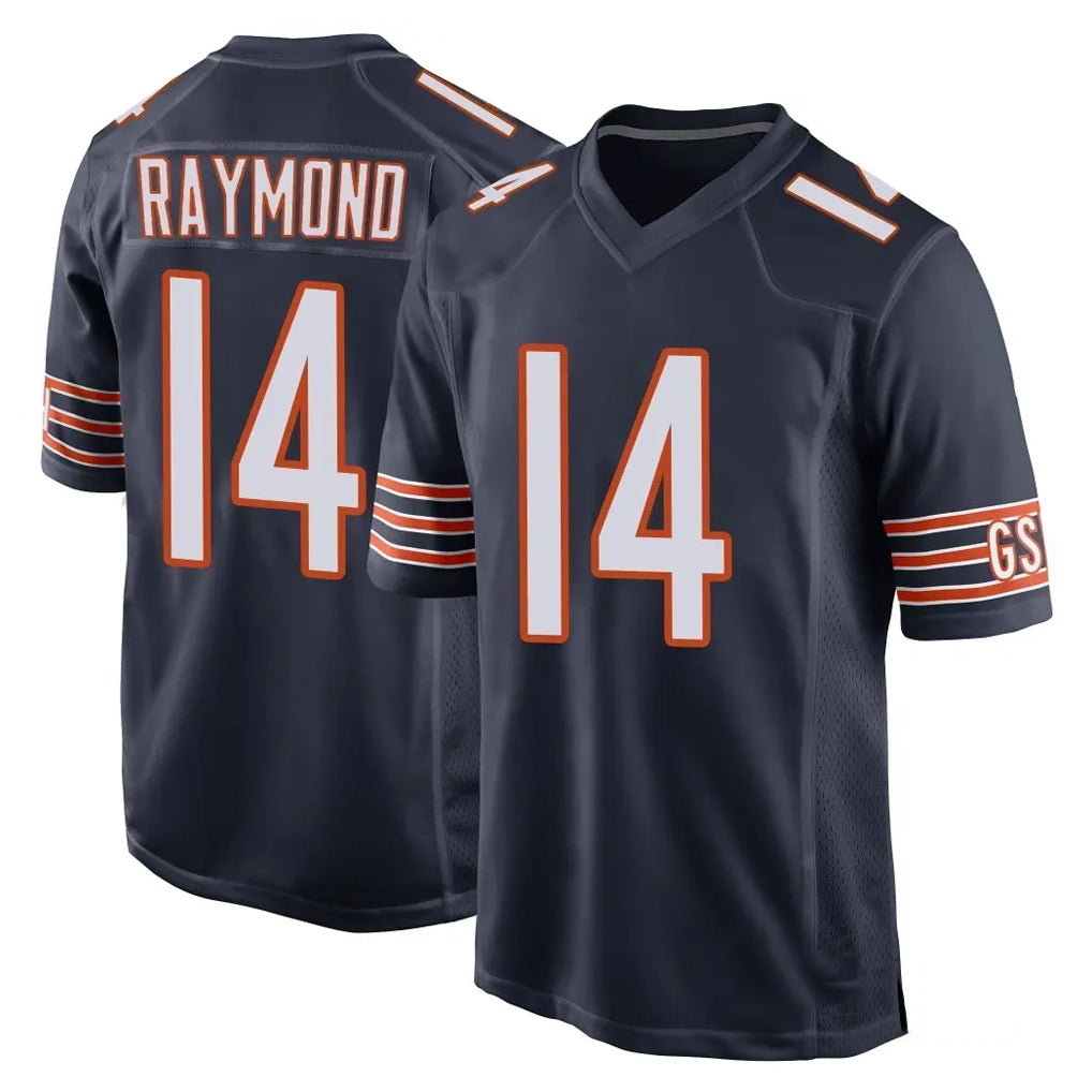 C.Bears #14 Kalif Raymond Player Navy Home Game Cooneas Stitched Jerseys
