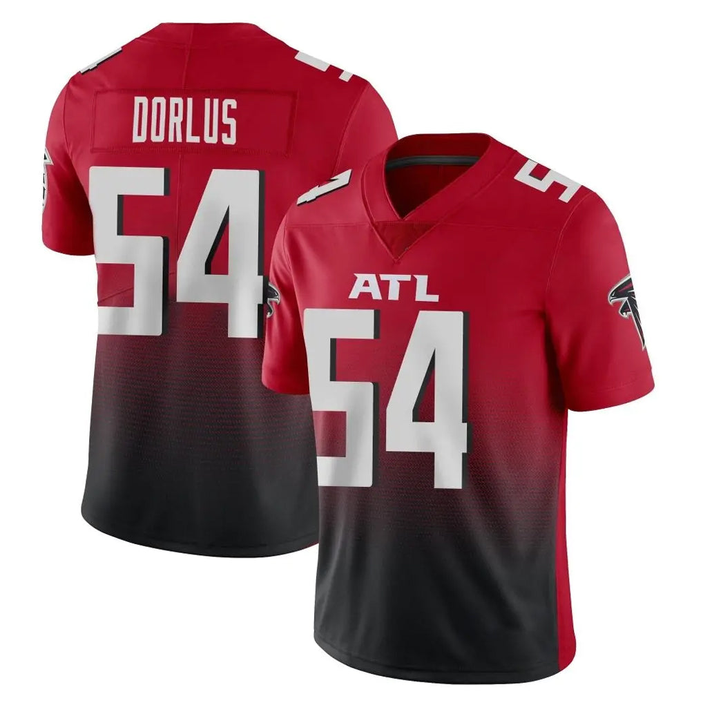 A.Falcons #54 Brandon Dorlus Player Red Vapor Untouchable Limited Home Game Cooneas Stitched Jerseys