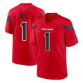 H.Texans #1 Tank Dell Player Red Alternate Home Game Cooneas Stitched Jerseys