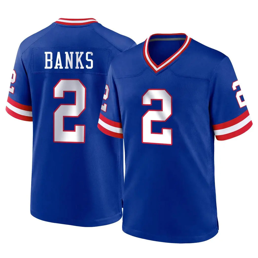 NY.Giants #2 Deonte Banks Player Royal Classic Home Game Cooneas Stitched Jerseys