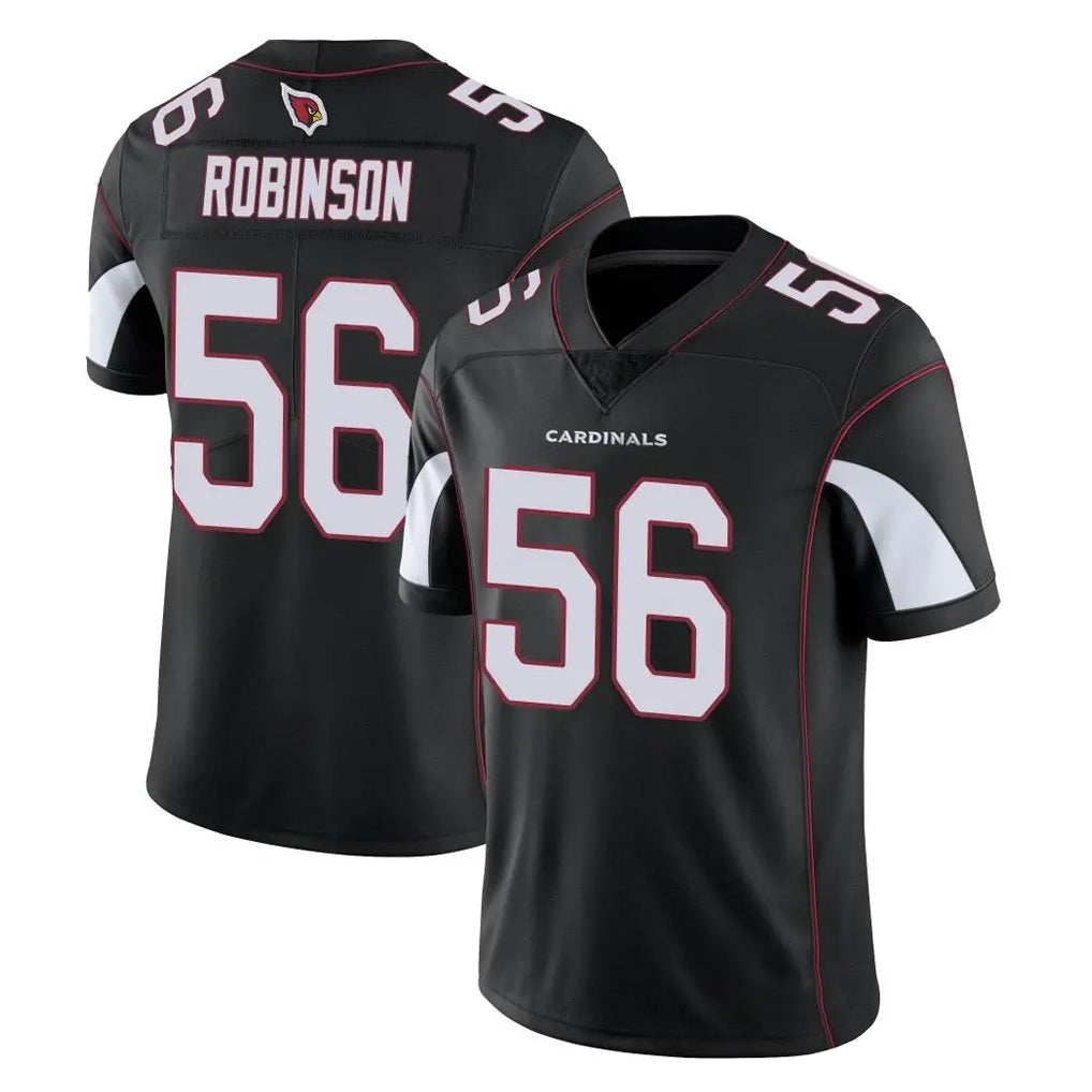 A.Cardinals #56 Darius Robinson Player Black Vapor Limited Home Game Cooneas Stitched Jerseys