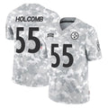 P.Steelers #55 Cole Holcomb Player Arctic Camo Limited Salute To Service Home Game Cooneas Stitched Jerseys