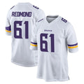 MN.Vikings #61 Jalen Redmond Player White Home Game Cooneas Stitched Jerseys