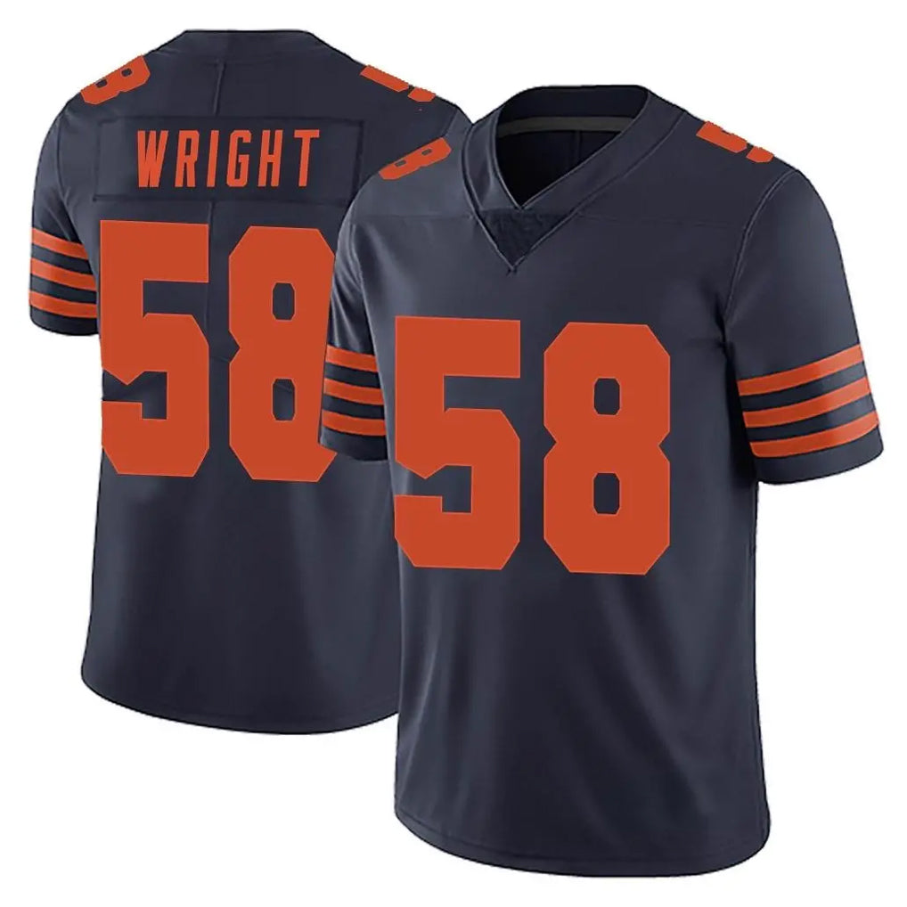 C.Bears #58 Darnell Wright Player Navy Blue Alternate Vapor Untouchable Limited Cooneas Stitched Jerseys