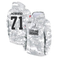 C.Browns #71 Tytus Howard Player Arctic Camo Salute to Service Hoodies Limited Game Cooneas Stitched Jerseys