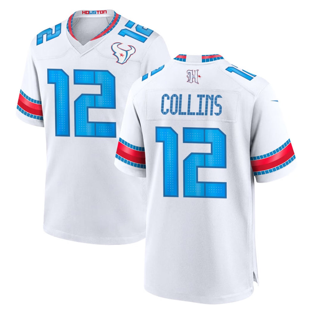 H.Texans #12 Nico Collins Player Whtie 2026 Rivalries Vapor Home Game Cooneas Stitched jerseys