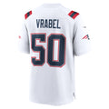 Cooneas NE.Patriots #50 Mike Vrabel White Game Retired Player Jersey