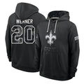 NO.Saints #20 Pete Werner Player 2026 Black Logo Pullover Hoodies Limited Game Cooneas Stitched Jerseys
