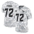 H.Texans #72 Tommy Togiai Player Arctic Camo Salute To Service Limited Game Cooneas Stitched Jerseys