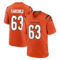 C.Bengals #63 Dylan Fairchild Player Orange Home Game Cooneas Stitched Jerseys
