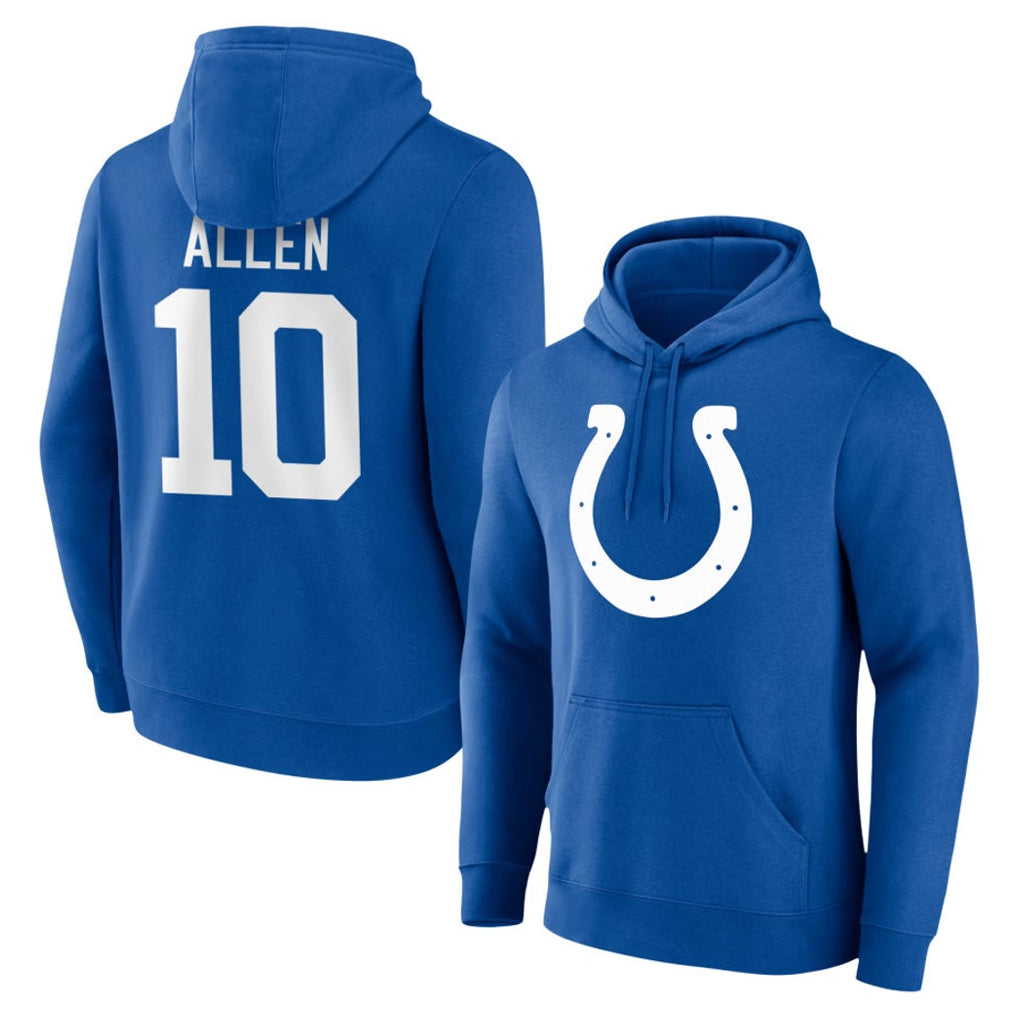 IN.Colts #10 Keenan Allen Player Royal Pullover Hoodies Limited Game Cooneas Stitched Jerseys
