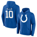 IN.Colts #10 Keenan Allen Player Royal Pullover Hoodies Limited Game Cooneas Stitched Jerseys