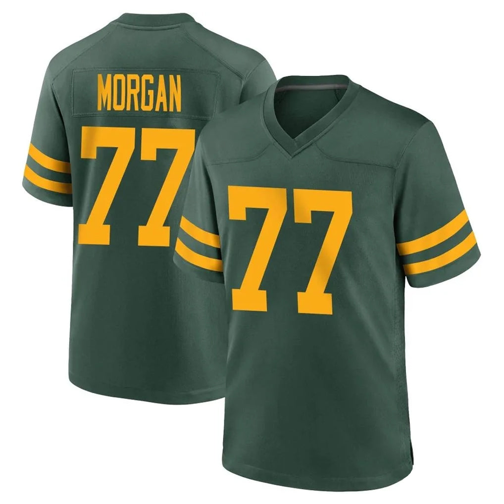 GB.Packers #77 Jordan Morgan Player Green Alternate Home Game Cooneas Stitched Jerseys