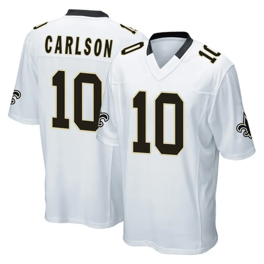 NO.Saints #10 Daniel Carlson Player White Home Game Cooneas Stitched Jerseys