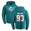 M.Dolphins #93 Zeek Biggers Player Aqua LOGO Pullover Hoodies Limited Cooneas Stitched Jerseys