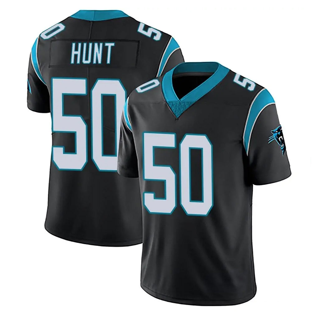 C.Panthers #50 Robert Hunt Player Black Vapor Untouchable Limited Game Cooneas Stitched Jerseys