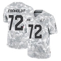 A.Cardinals #72 Hjalte Froholdt Player Arctic Camo Limited Salute To Service Home Game Cooneas Stitched Jerseys