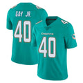 M.Dolphins #40 Willie Gay Jr. Player Aqua Limited Vapor Untouchable Home Game Cooneas Stitched Jerseys