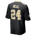 Cooneas NO.Saints #24 Devin Neal Black Team Game Jersey
