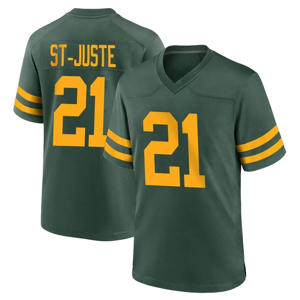 GB.Packers #21 Benjamin St-Juste Player Green Alternate Home Game Cooneas Stitched Jerseys