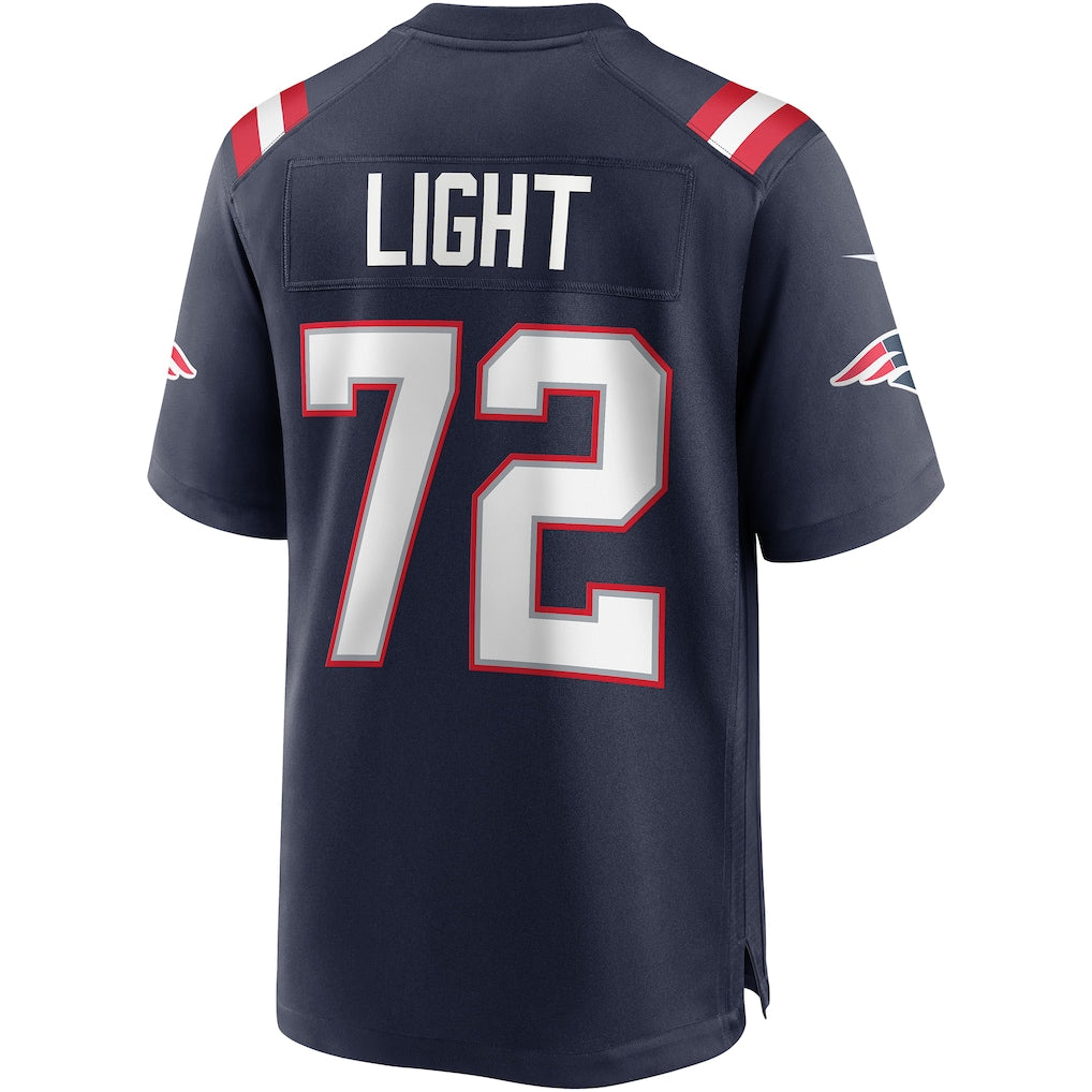 Cooneas NE.Patriots #72 Matt Light Navy Game Retired Player Jersey