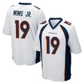 D.Broncos #19 Marvin Mims Jr. Player White Game Cooneas Stitched Jerseys