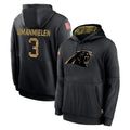 C.Panthers #3 Princely Umanmielen Player Black Salute to Service Pullover Hoodies Limited Game Cooneas Stitched Jerseys