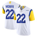 LA.Rams #22 Trent McDuffie Player White Limited Vapor Untouchable Home Game Cooneas Stitched Jerseys