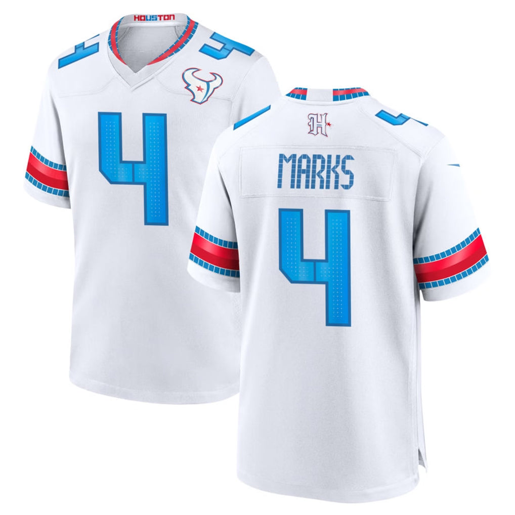 H.Texans #4 Woody Marks Player Whtie 2026 Rivalries Vapor Home Game Cooneas Stitched jerseys
