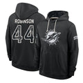 M.Dolphins #44 Chop Robinson Player 2026 Black Logo Pullover Hoodies Limited Game Cooneas Stitched Jerseys