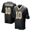 NO.Saints #10 Daniel Carlson Player Black Home Game Cooneas Stitched Jerseys